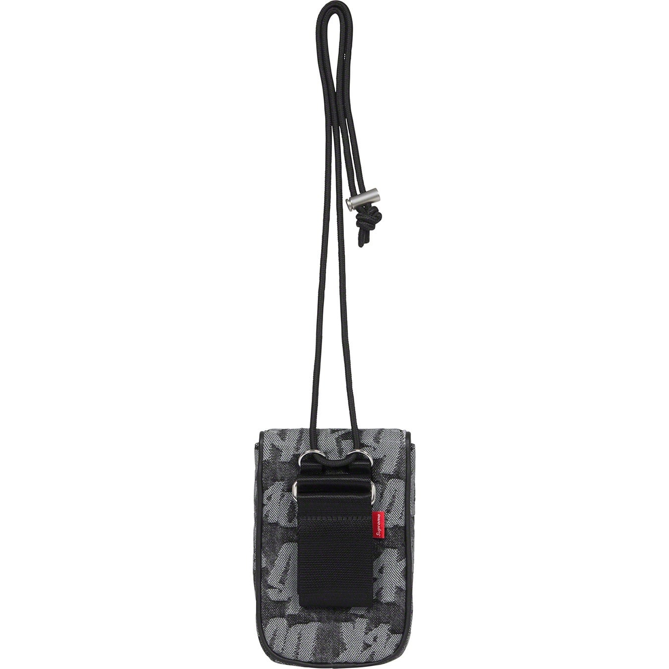 Fat Tip Jacquard Denim Neck Pouch view 3